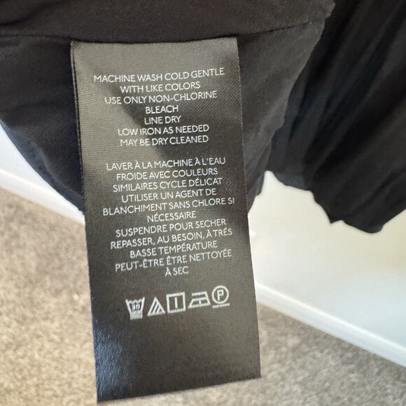 NEW Anthropolgie Plus Size Babydoll Mini Dress Short Slevve Black Satin 26W - Picture 9 of 10